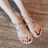 Women's Gladiator Sandals with Rhinestones - Presidential Brand (R)