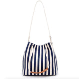Womens Striped Canvas Tote Bag - Presidential Brand (R)