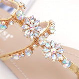 Women's Gladiator Sandals with Rhinestones - Presidential Brand (R)