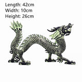 Antique Bronze Dragon Catch Beads Classical Artwork Qinglong Copper Dragon