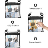 Stadium Approved Clear Bag, Waterproof Clear Crossbody Bag with Adjustable Strap for Concerts