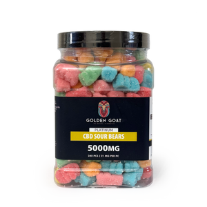 CBD Platinum Gummies - Sour Bears 5000MG