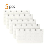 5Pcs Ladies Underwear Bra Extension Buckle Bra Extender 5 Hook White