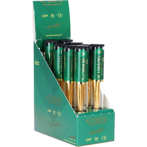 40 Grand 24 Karat Gold Hemp Pre-Rolled Cone in Glass Tube | 1 1/4 | 8ct Display