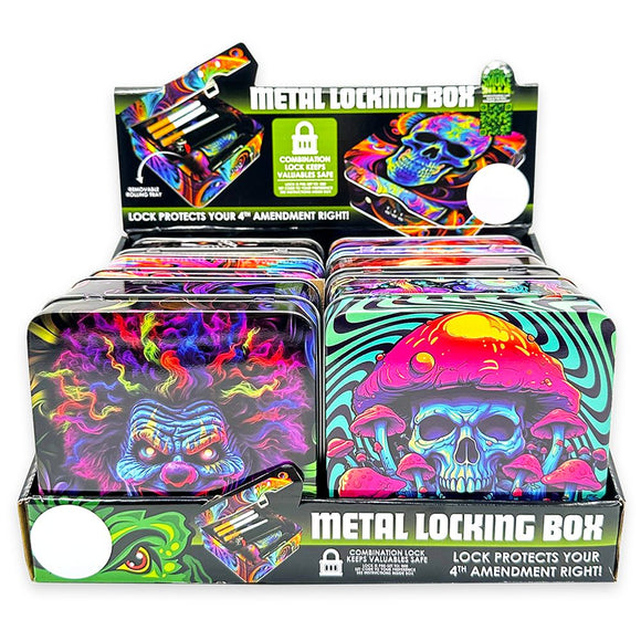 Smokezilla Metal Combo Lock Box & Mini Rolling Tray - 5