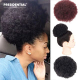 Presidential Hair' Afro Ponytail Hair Bun Drawstring Explosive Head Fluffy Curly Caterpillar Bun Hair Extensions