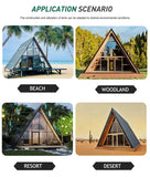 Portable Outdoor Triangular Cabin, Mobile Prefab Wooden House for Garden Camping Glamping Customized