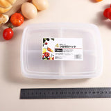 Grids Portable For Fruit Ginger Garlic Kitchen Accessories Compartment Sealed Crisper Meat Container Storage Box Vegetable Case
