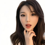 Halloween Christmas Party Cosplay Realistic Female Mask Funny Crossdress Mask Party Ball Performance show mask Fancy dress up