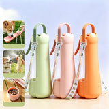 3 In 1 Pet Water Bottle Portable Leakproof Dogs Water Dispenser Spray Cooling Food Storage Feeder Bowl Cats Outdoor Travel Cup