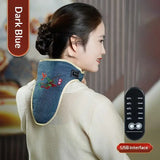 Electric Heated Neck Wrap Adjustable Temperature Timer Herbal Hot Compress For Neck Pain Relief Home Office Use