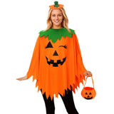 Halloween COS Costumes Party Costumes Pumpkin Cloaks Cloak Pumpkin Shawls Pumpkin Hats Headbands Cute Cosplay