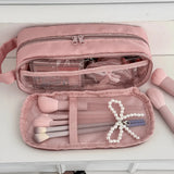 Portable Makeup Bag,Large Capacity Multi Compartment Portable Storage Bag,Travel Waterproof Wash Bag,Skincare and Makeup Storage