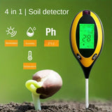 Portable Soil PH and Humidity Tester Nutrient Water Tester High Precision Household Gardening Flower Grass Fertility Meter 1PC