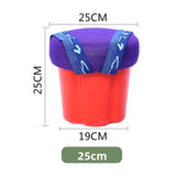 Portable Farming Stool with Adjustable Straps, Breathable Padded Seat and Reinforced PP Base for Greenhouse Picking Harvest Work