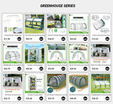 Portable Greenhouse Pop up Grow House for Outdoor and Indoor, Eco-Friendly Fiberglass Poles, Overlong Cover, 4 Zipper Doors
