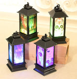Halloween Portable LED Lanterns Witch Castle Ghost Pumpkin Decor for Parties Events Lighthouse-Inspired Atmosphere Perfect Gift