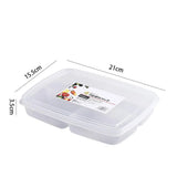 Grids Portable For Fruit Ginger Garlic Kitchen Accessories Compartment Sealed Crisper Meat Container Storage Box Vegetable Case