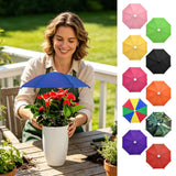Portable Water Resistant Plant Umbrella, Outdoor Rain Sun Cover for Potted Plants, Garden Protection Canopy for Patio Balcony