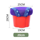 Portable Farming Stool with Adjustable Straps, Breathable Padded Seat and Reinforced PP Base for Greenhouse Picking Harvest Work