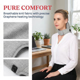 660-850nm Electric Red Light Heated Neck Belt Infrared Neck Care Pain Relief Muscle Relaxation 3 Gear Vibration Massage Brace
