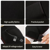 Shoulder Neck Heating Massage Shawl Cervical Wrap 3 Temperature Levels Thermal Compress Electric Heating Pad Winter Body Warmer