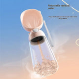 Pet Water Bottle Outdoors 480ml Portable Dog Water Feeder One Hand Operation for Hiking and Daily Walk