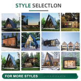 Portable Outdoor Triangular Cabin, Mobile Prefab Wooden House for Garden Camping Glamping Customized