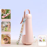 Portable Pet Water Bottle with Spray Cooling 3‑in‑1 Dog Travel Water Dispenser Foldable Drinking Bowl Anti‑Leak Pet Water Cup