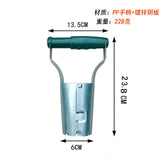 2 In 1 Portable Seedling Transplanter Hand Held Coated Dibber Widger Garden Tool Planting Weeding Soil Loosening Bulb