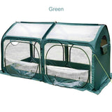 Portable Greenhouse Pop up Grow House for Outdoor and Indoor, Eco-Friendly Fiberglass Poles, Overlong Cover, 4 Zipper Doors