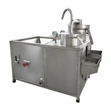 Portable Grain Rinsing Machine With Rolling Base Flexible Movement For Rural Processing Stalls Farms And Temporary Working Areas