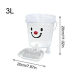 Pet Drinking Fountain Set Cartoon Automatic Water Dispenser 3/5L Large Capacity Water Dispenser Puppy Fountain Dispenser