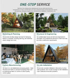 Portable Outdoor Triangular Cabin, Mobile Prefab Wooden House for Garden Camping Glamping Customized