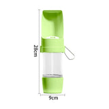 Pet  2-in-1 Dog Water Bottle & Food Container: Foldable Bowl, Leak-Proof & Portable.Essential Durable Travel Gear for Dog Cat