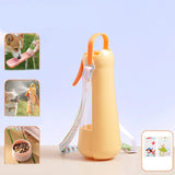 Portable Pet Water Bottle with Spray Cooling 3‑in‑1 Dog Travel Water Dispenser Foldable Drinking Bowl Anti‑Leak Pet Water Cup