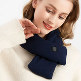 Electric Neck Heating Scarf winter warm Heated Scarfs soft Three-gear Temperature Control Neck Wrap Warmer no battery