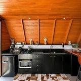 Portable Outdoor Triangular Cabin, Mobile Prefab Wooden House for Garden Camping Glamping Customized