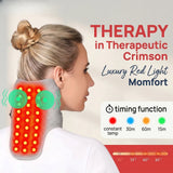 660-850nm Electric Red Light Heated Neck Belt Infrared Neck Care Pain Relief Muscle Relaxation 3 Gear Vibration Massage Brace