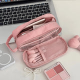 Portable Makeup Bag,Large Capacity Multi Compartment Portable Storage Bag,Travel Waterproof Wash Bag,Skincare and Makeup Storage