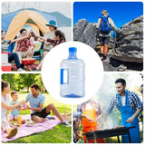 5L/7.5L Thickened PET Water Bottle with Handle Water Canteen for Picnic Outdoor Hiking Camping Multifunctional Pure Water Jug