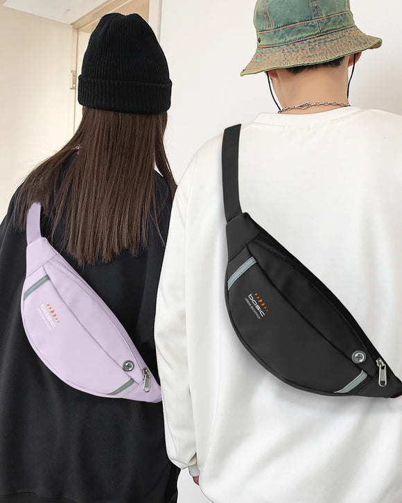 Fanny Packs for Women Fashionable Crossbody Bags Belt Bag Multi-Color Waterproof Waist Bag plus Size Fanny Pack for Men with Headphone Jack for Running Fit All Phones Purple