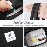 2PCS Corduroy Tote Bag for Women Aesthetic Shoulder Handbags School Shopping Bag (Black + Beige)