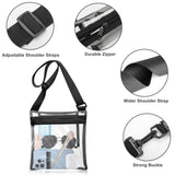 Stadium Approved Clear Bag, Waterproof Clear Crossbody Bag with Adjustable Strap for Concerts