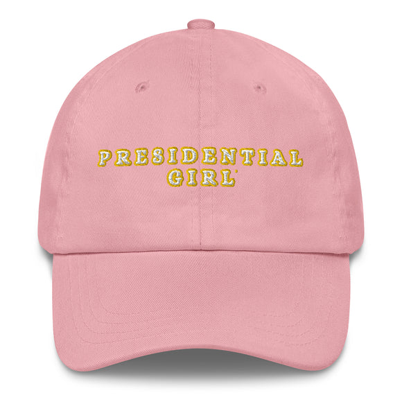 PRESIDENTIAL GIRL- GOLD AND WHITE CAP