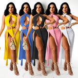 Women’S Sexy Hollow Out Dresses Crisscross Halter Wrap Sleeveless Slit Casual Bodycon Maxi Club Dress