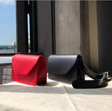 Womens Wide Strap Rectangular Crossbody Bag - Presidential Brand (R)