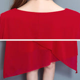 Womens Cape Style Chiffon Dress - Presidential Brand (R)