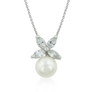 Butterfly White Pearl Pendant - Presidential Brand (R)