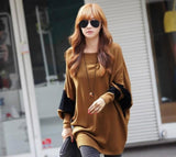 Womens Loose Fit Batwing Striped Top - Presidential Brand (R)